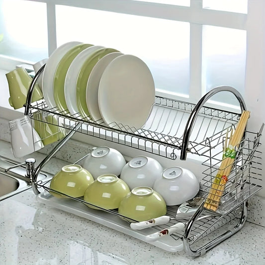 Chromed Steel Dish Drying Rack