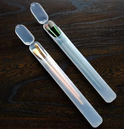 Portable Transparent Brush Storage Set