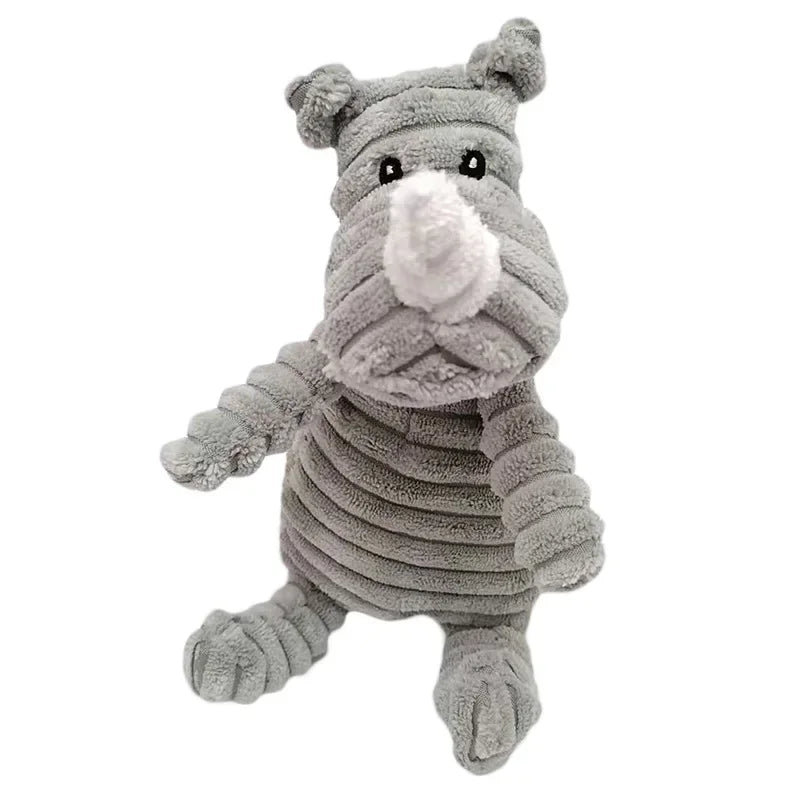 Corduroy Animal Dog Toy