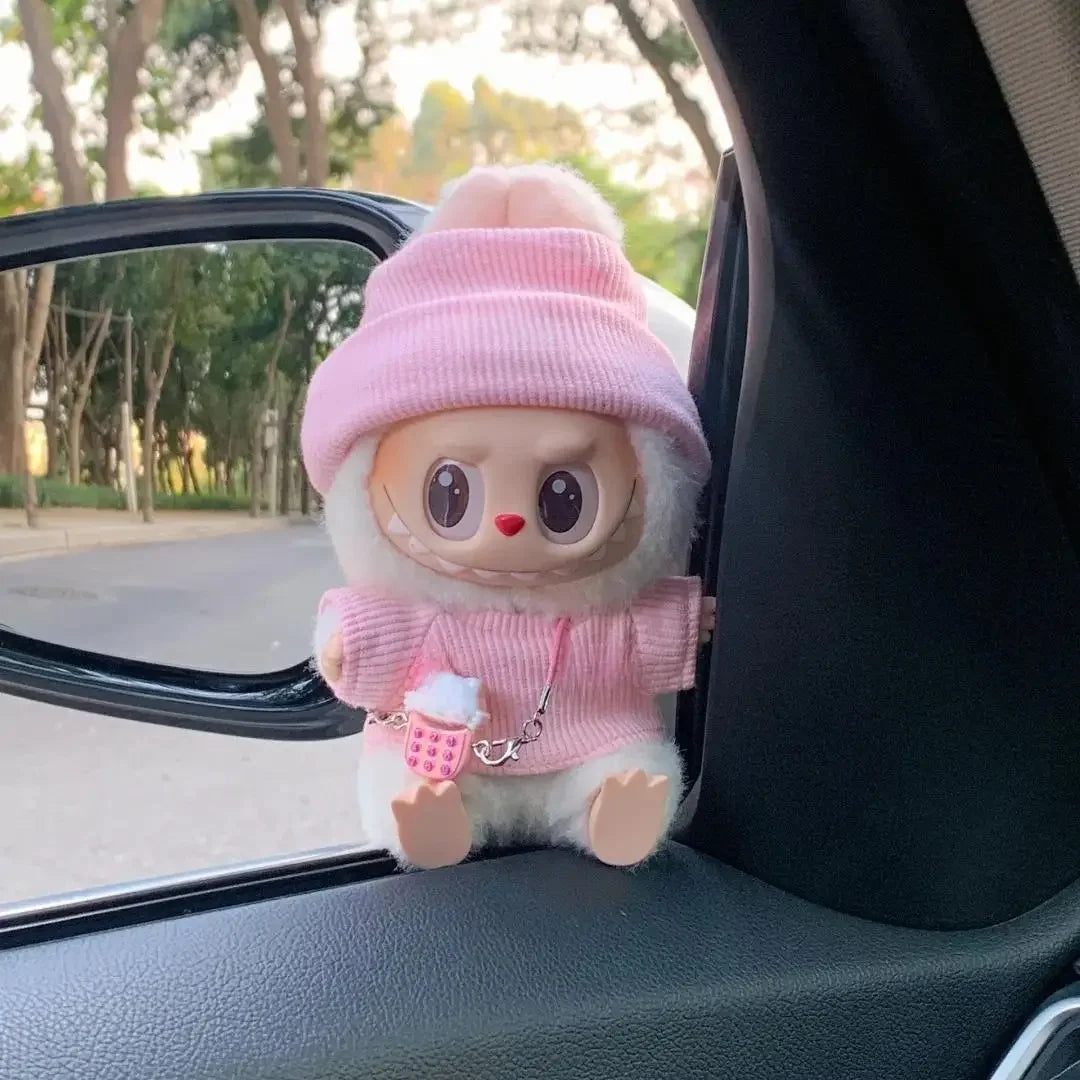 Labubu Solid Color Hoodie Set