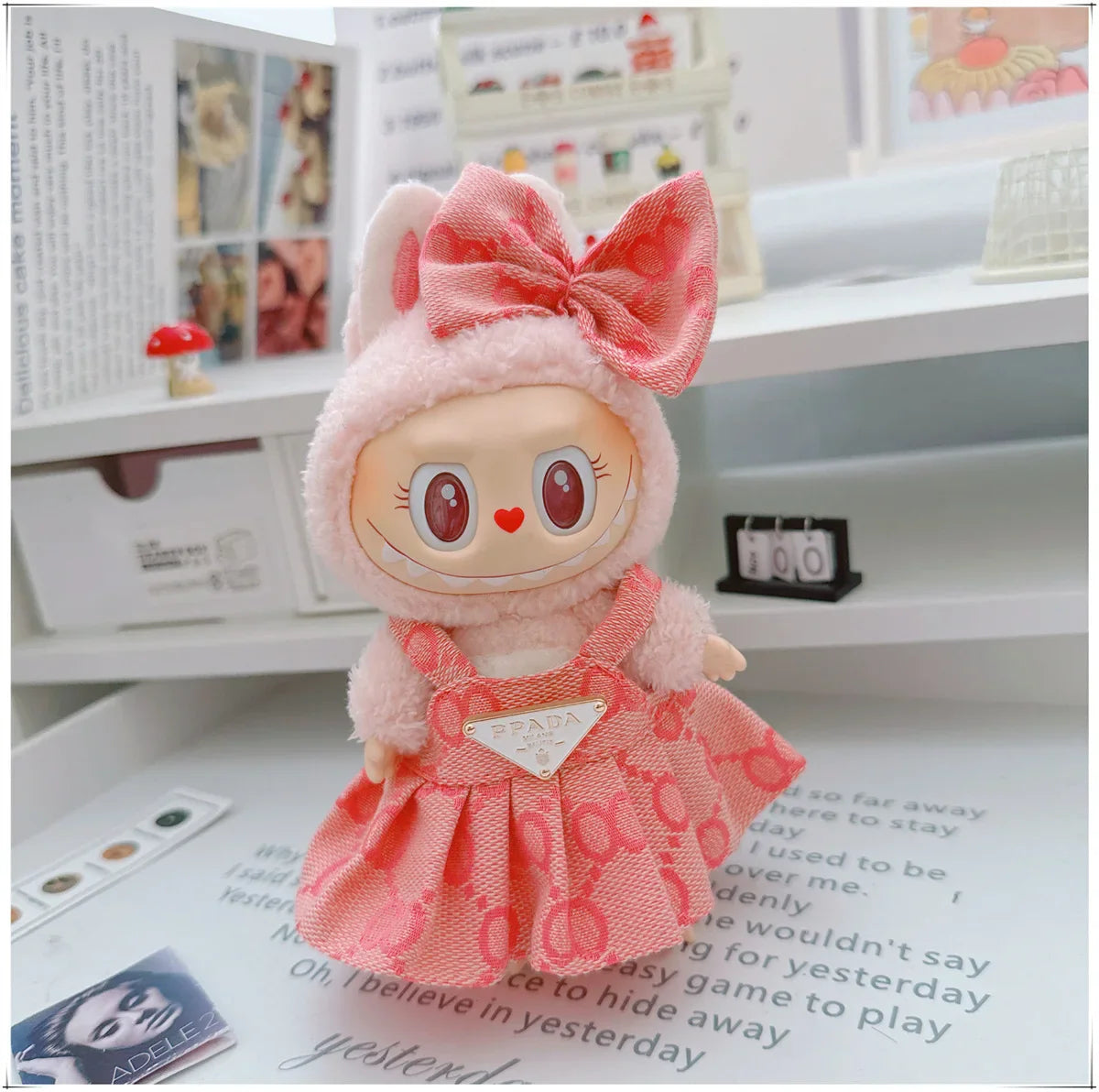 Labubu Sitting Party Outfit Set