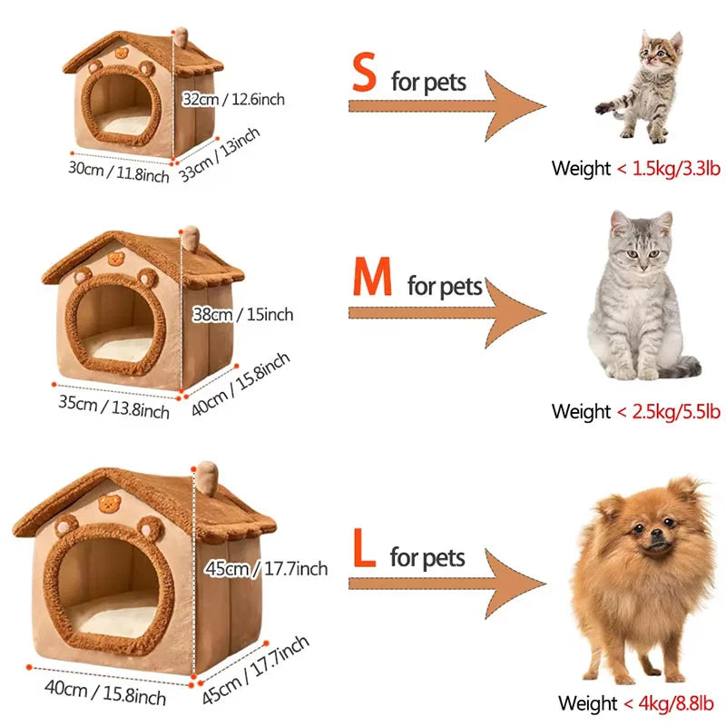 Removable Washable Foldable Pet House