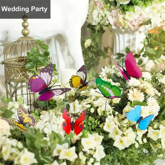 3D PVC Butterfly Garden Decorations