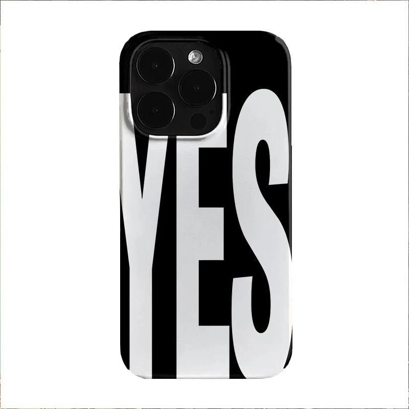 Personalized Black White Letter Case
