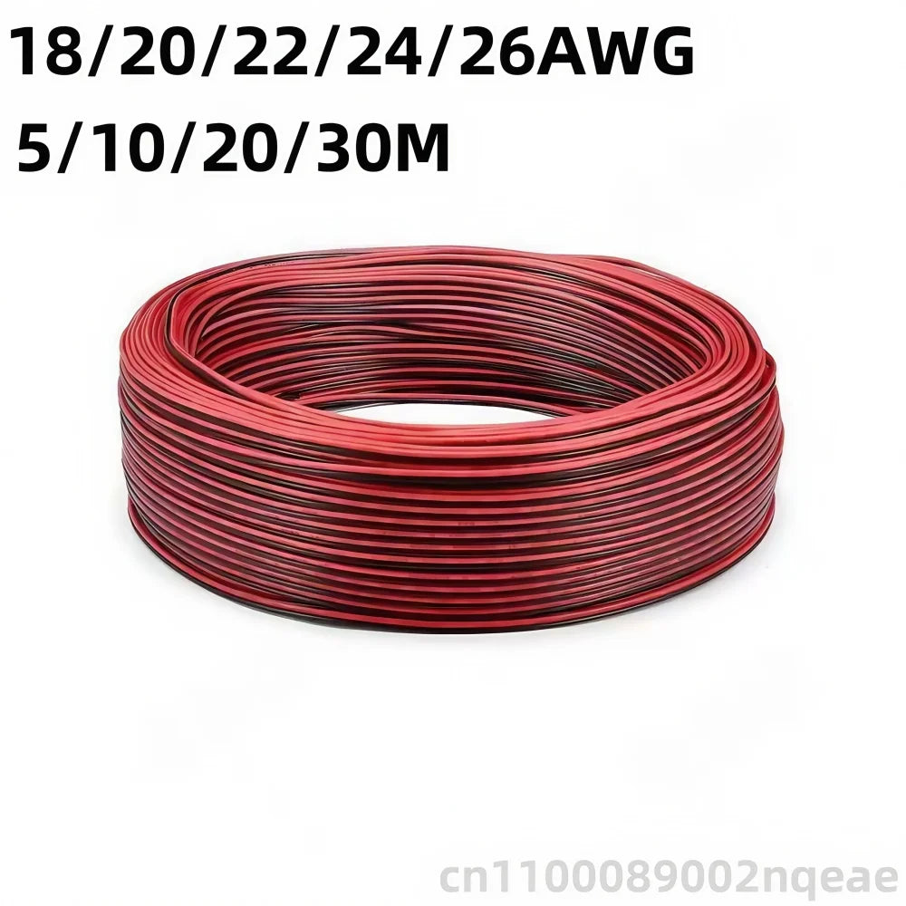 2Pin Red Black Electrical Wire