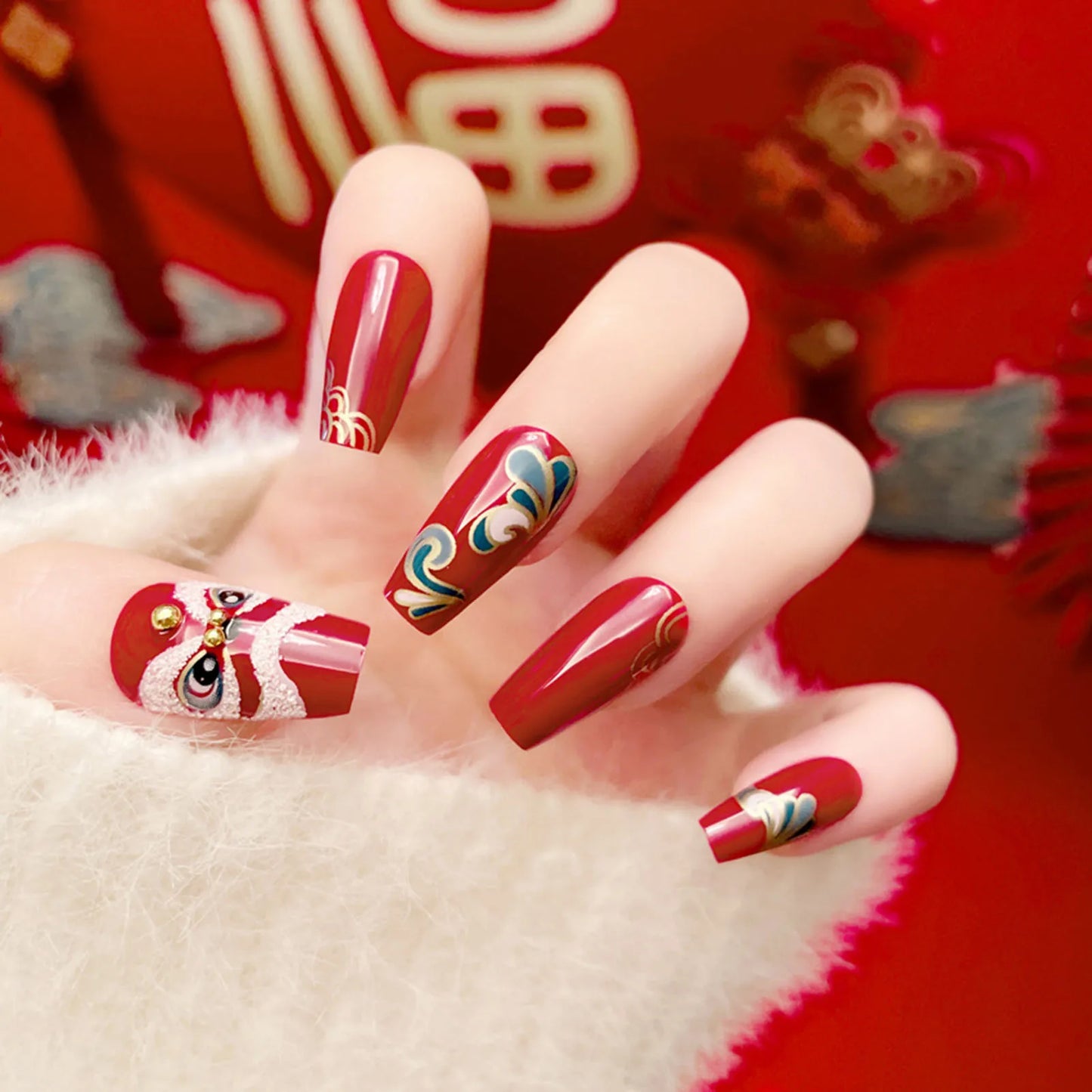 24Pcs Cute Bow Press-On Nails