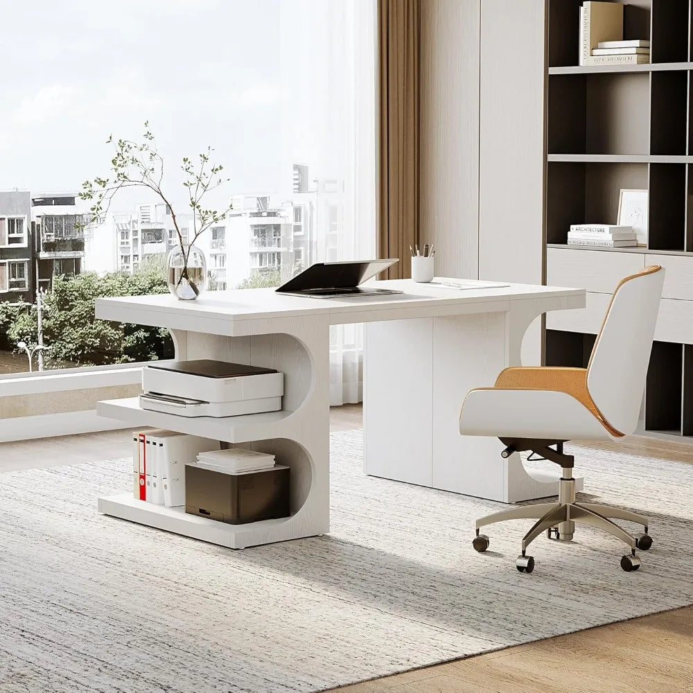 62.2-Inch Modern Executive Desk