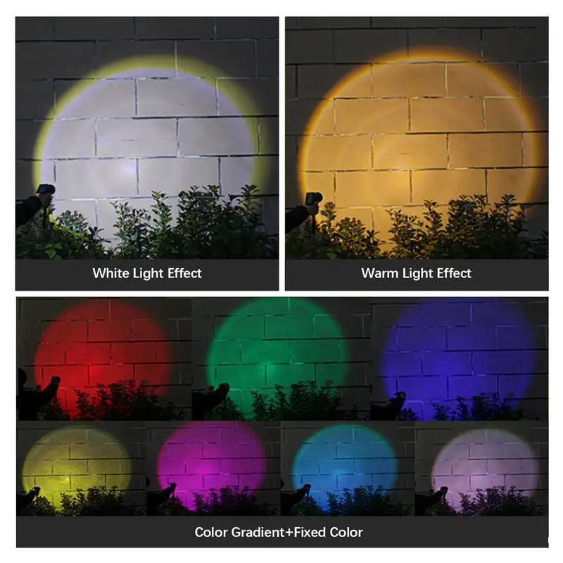9 LED Solar Garden Spotlights