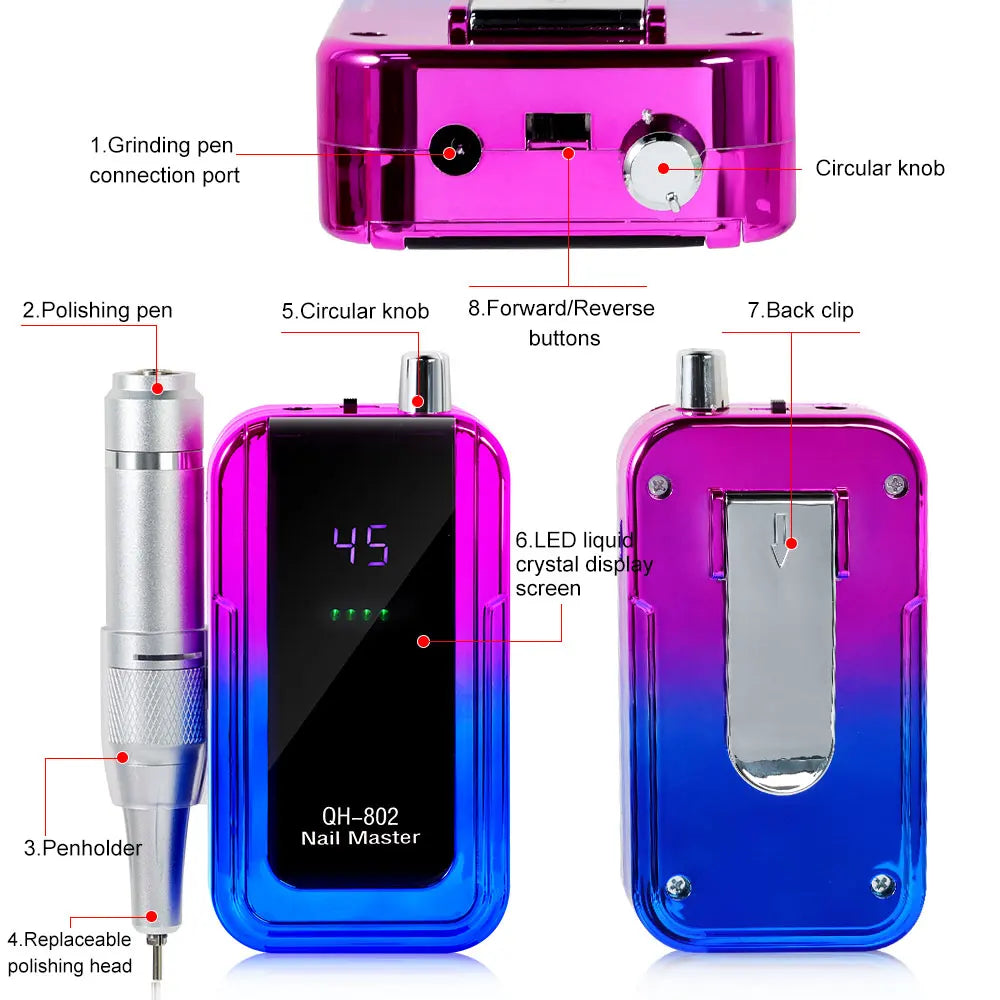 Portable Electric Nail Drill Machine