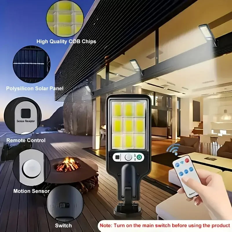 108 LED Solar Security Light