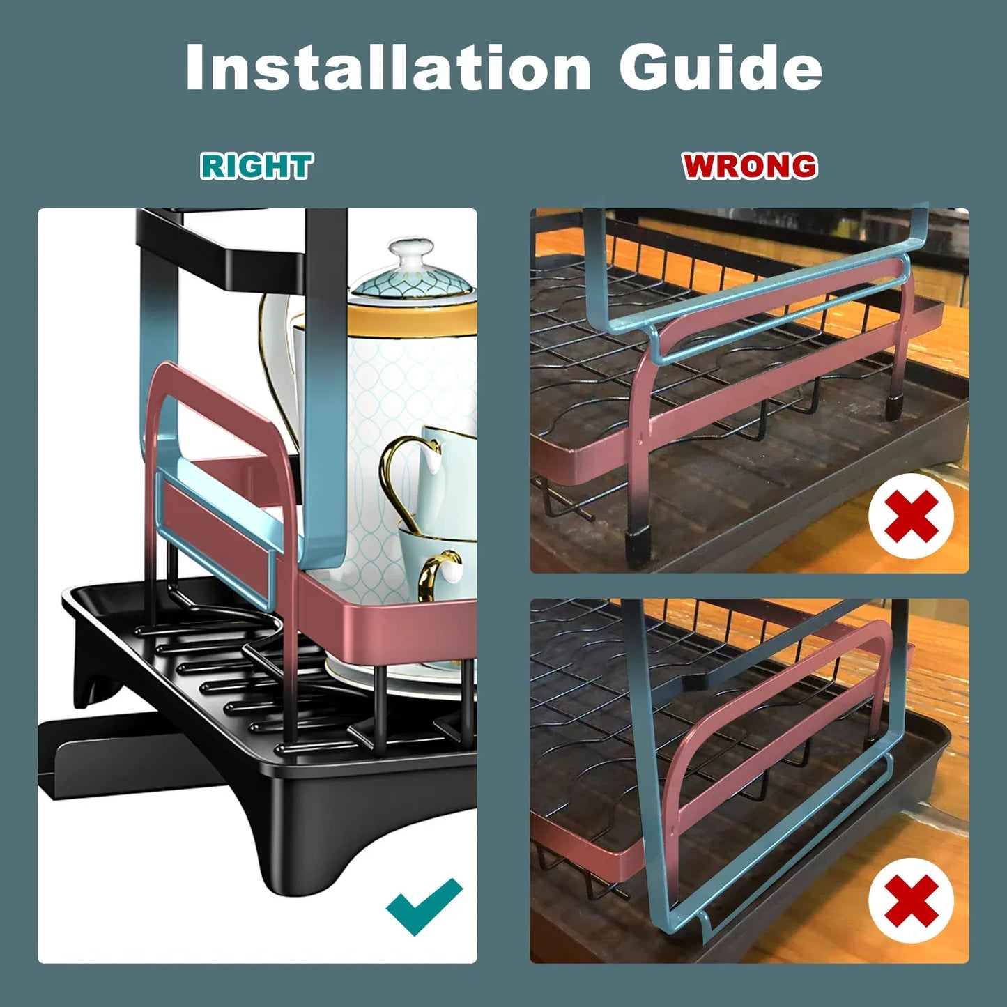 Dish Rack with Utensil Holder