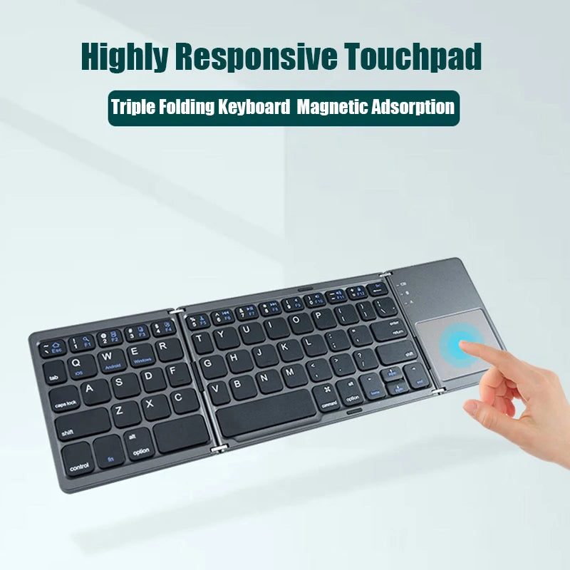 Folding Bluetooth Keyboard with Touchpad