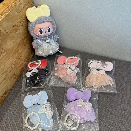 Labubu Yarn Skirt Accessory Set