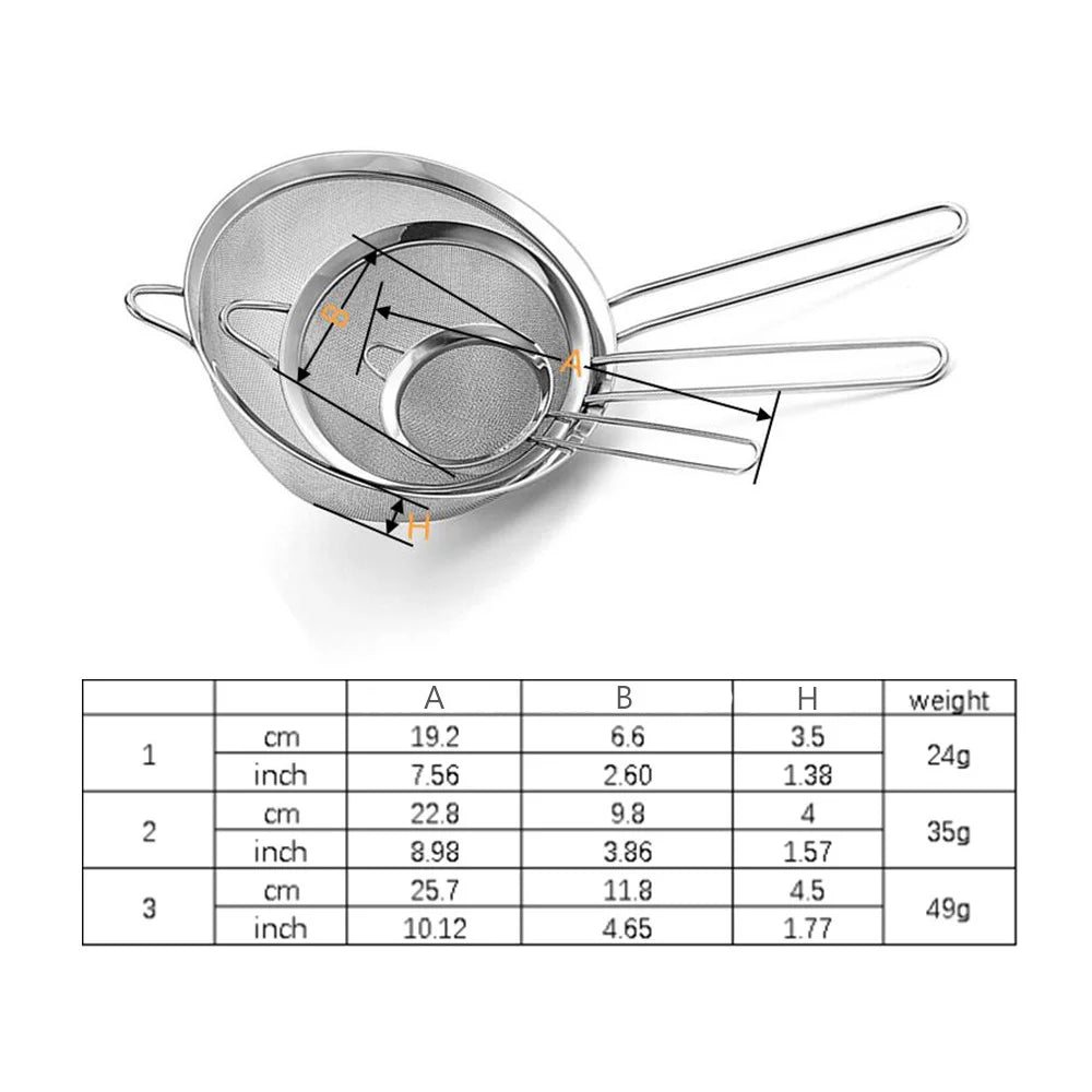 tainless Steel Fine Mesh Strainer