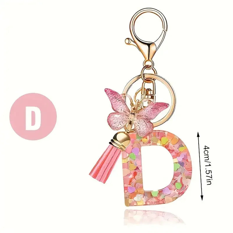 A-Z Letter Metal Keychain