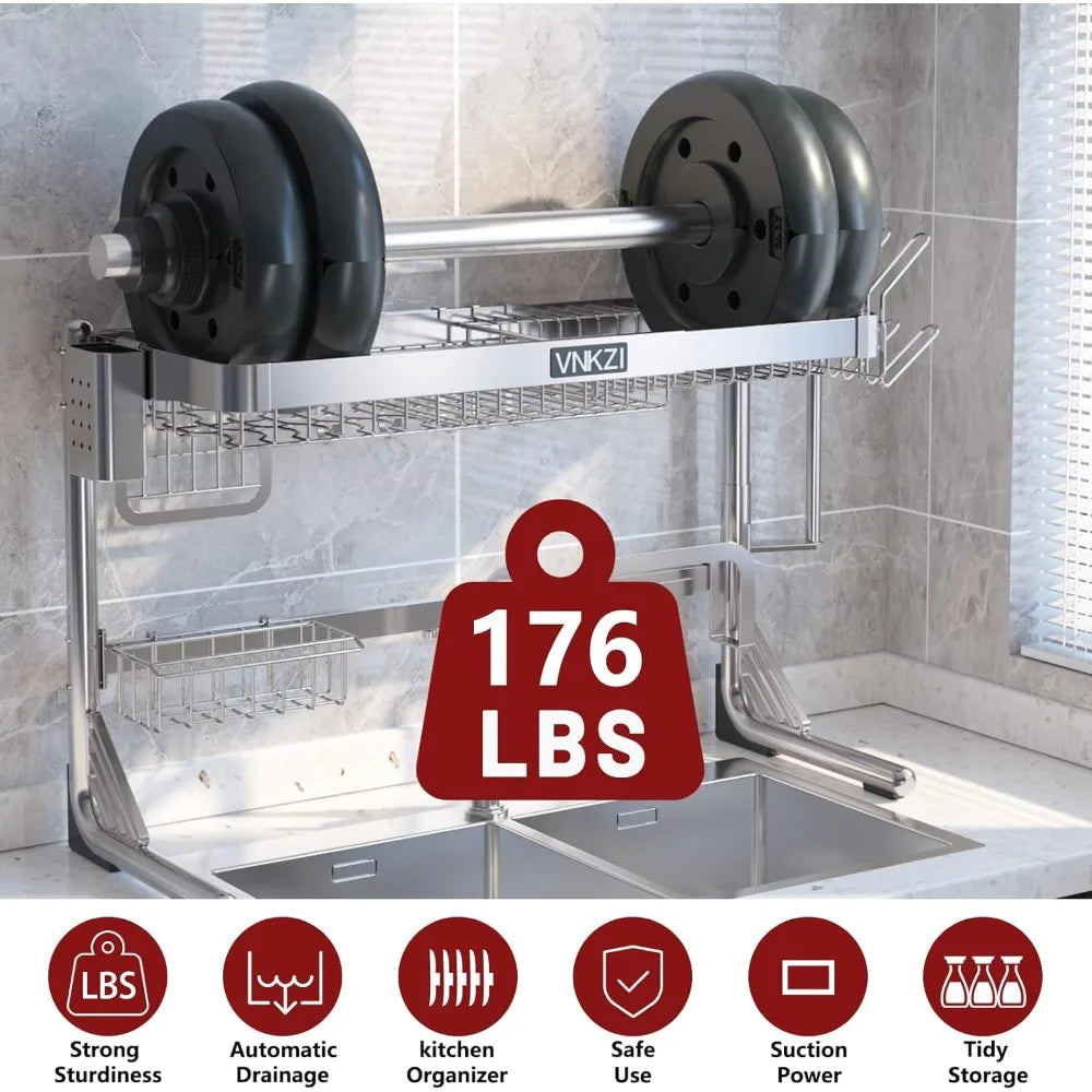 2-Tier Stainless Over Sink Rack