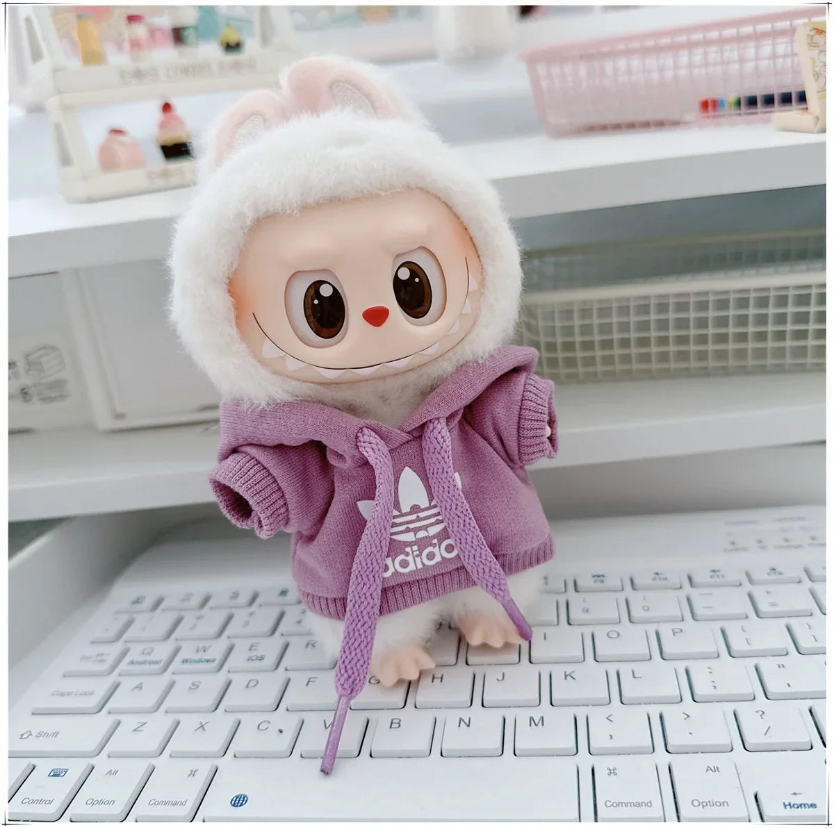 MINISO Labubu Korean Hoodie Outfit Set