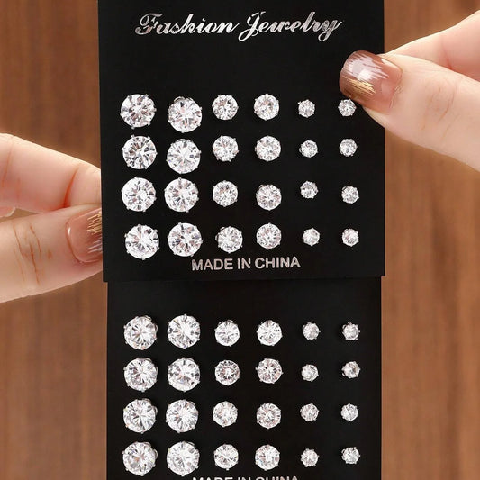 Luxury Zirconia Earrings Set