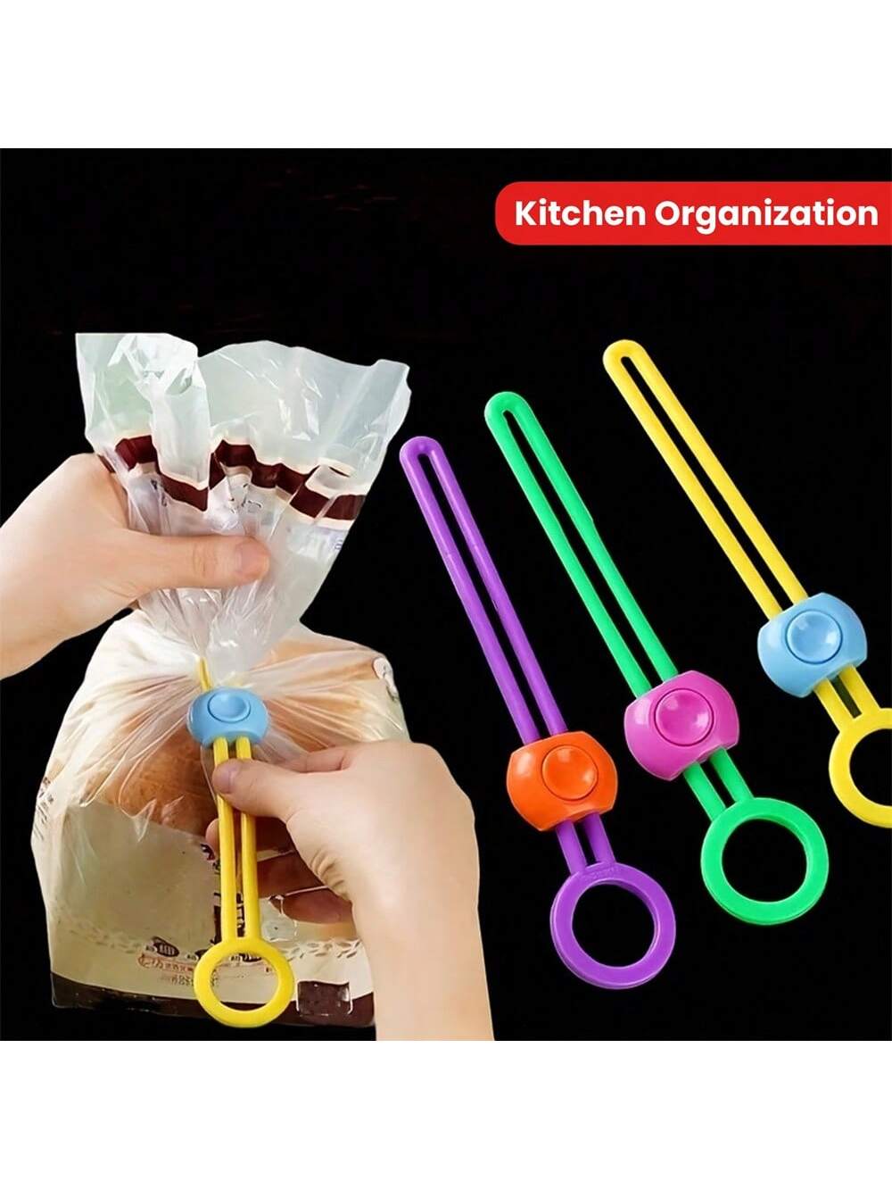 Reusable Silicone Bag Clips