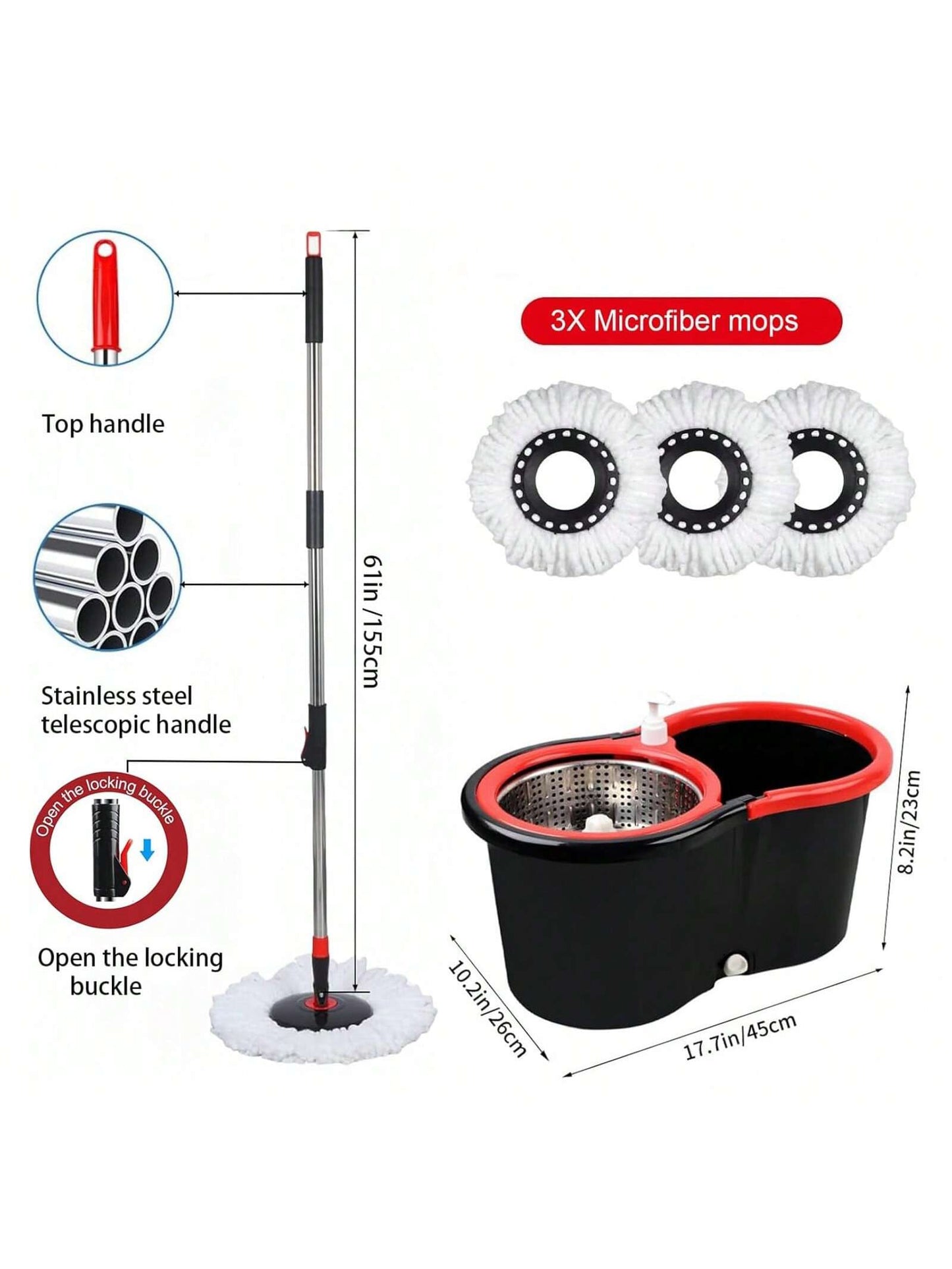 360° Spin Mop Bucket Set