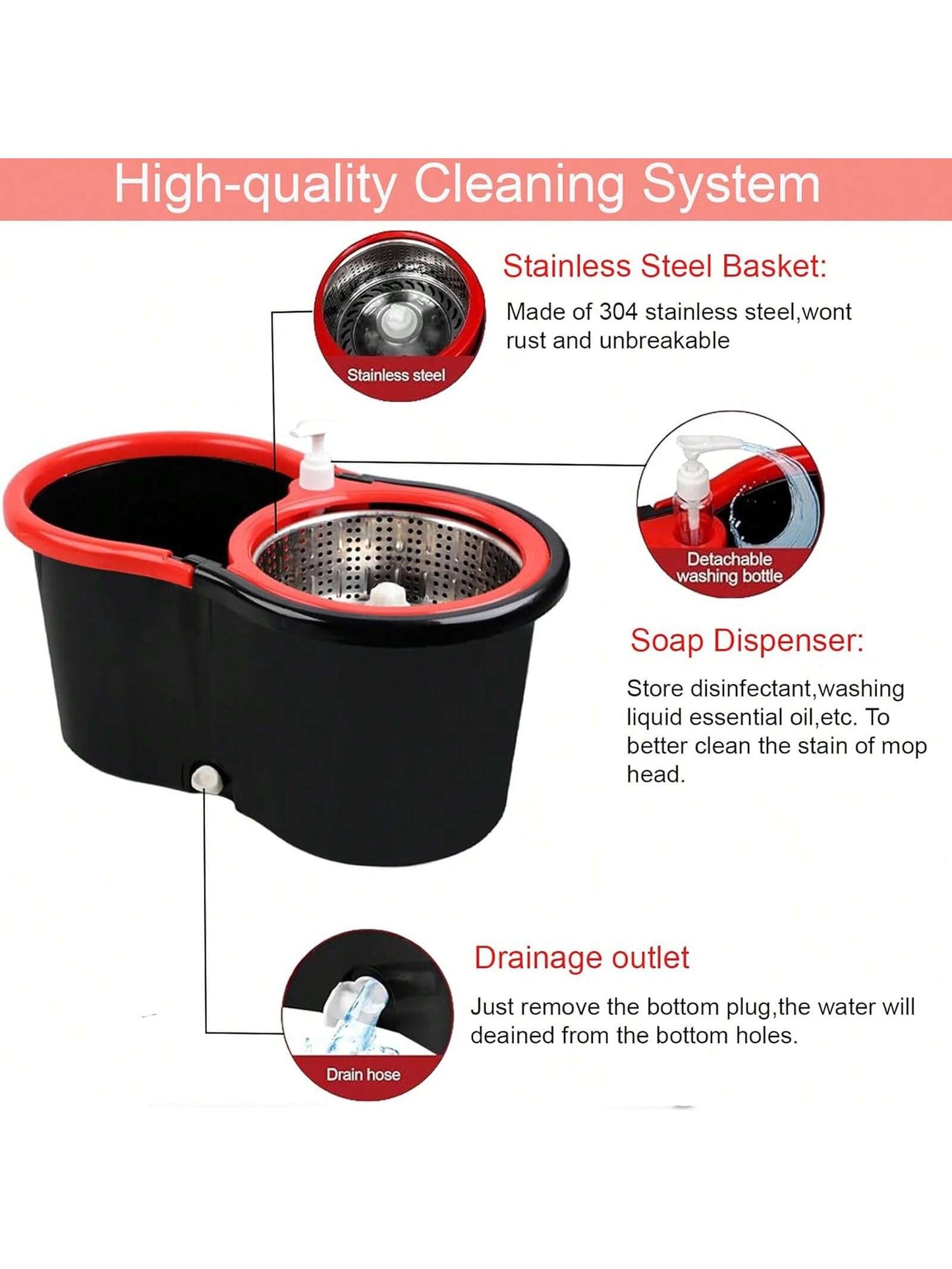 360° Spin Mop Bucket Set