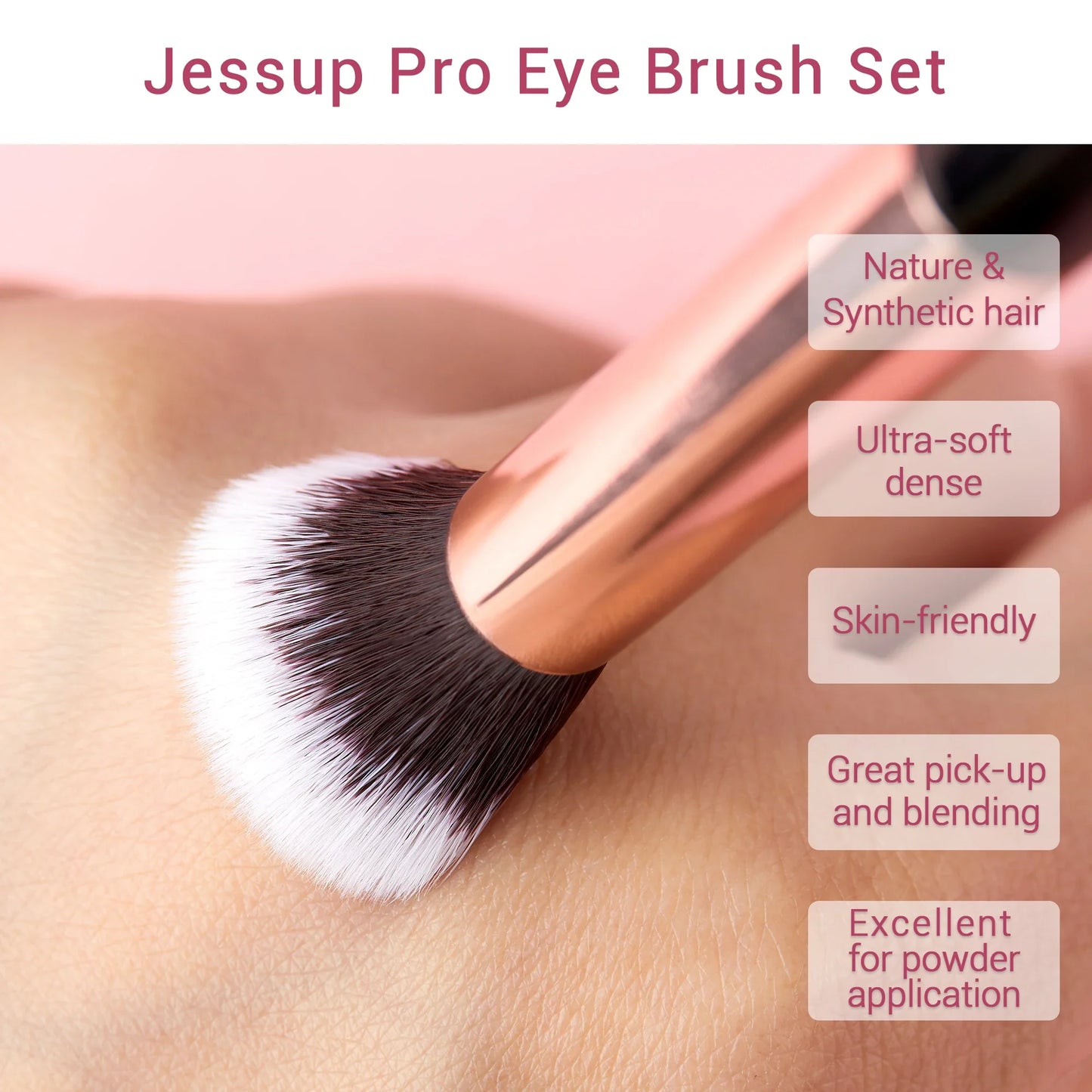 Jessup 15PCS Makeup Brush Set