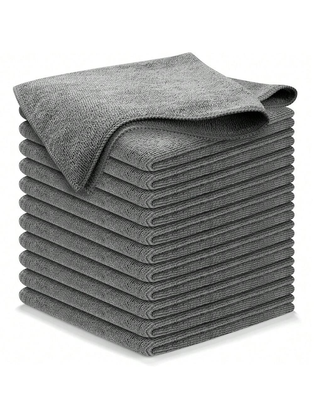 USANOOKS Grey Microfiber Cleaning Cloths