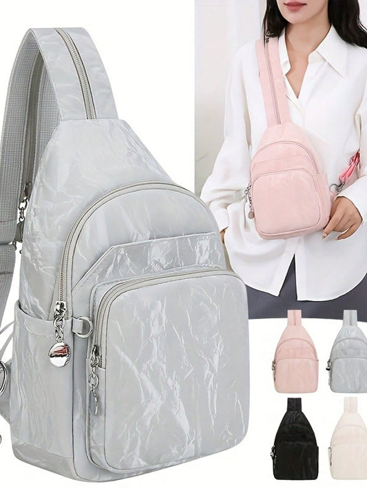 Women’s Marble-Print Backpack