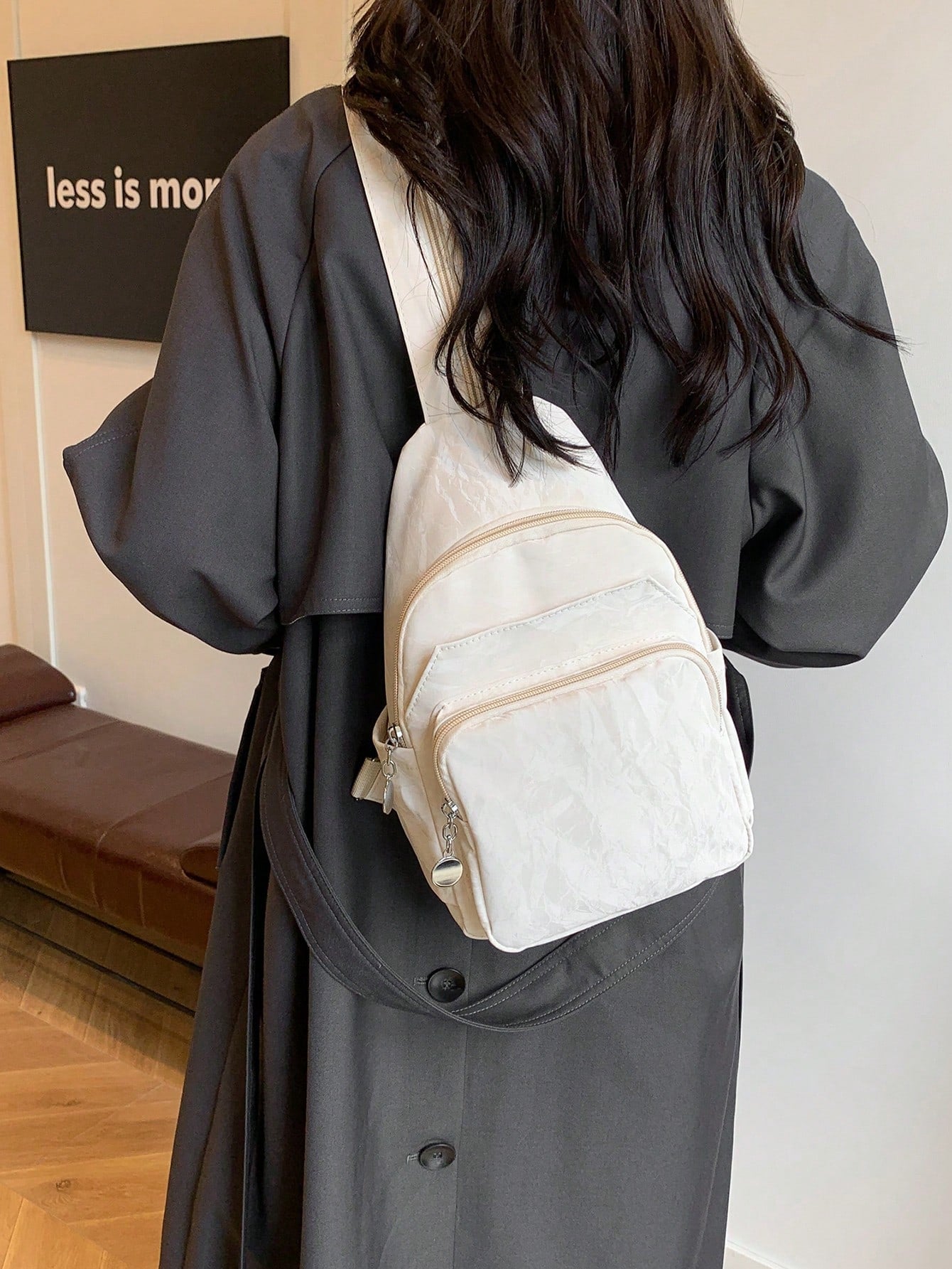 Women’s Marble-Print Backpack